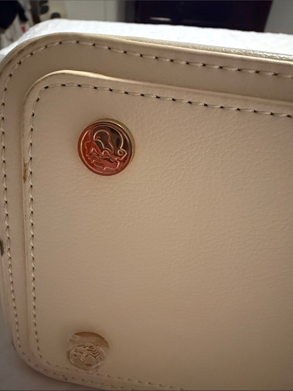 Spartina 449 Straw Crossbody with Cream Trim and Bamboo Accent - Picture 9 of 9